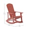 Flash Furniture Red Poly Resin Adirondack Style Rocking Chair JJ-C14705-RED-GG - alternate 6